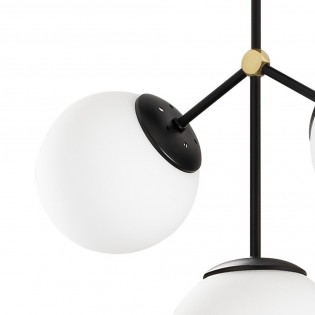 Plafón de techo Mulen Negro (3 Luces)