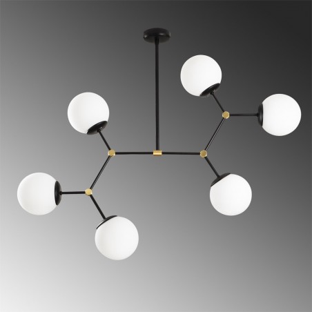 Pendant Lamp Mulen Black (6 lights)