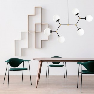 Pendant Lamp Mulen Black (6 lights)