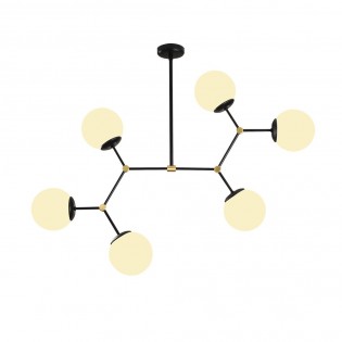 Pendant Lamp Mulen Black (6 lights)