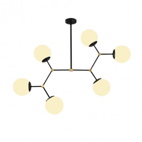 Pendant Lamp Mulen Black (6 lights)