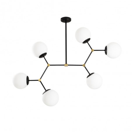 Pendant Lamp Mulen Black (6 lights)