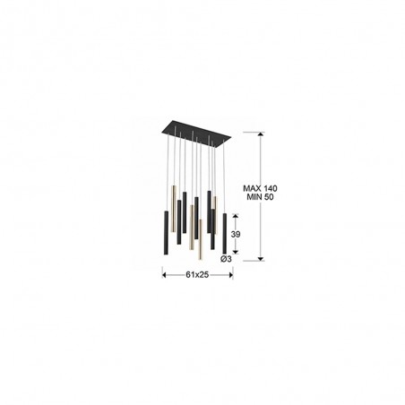 LED Pendant Lamp Varas (11x5W)