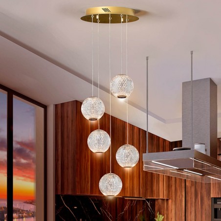 Cluster LED Pendant Lamp Austral (5x5.2W)