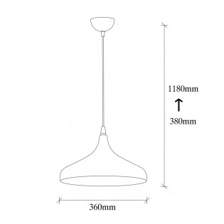 Pendant Lamp Asney 36 Gold