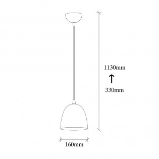 Pendant Lamp Asney 16 White