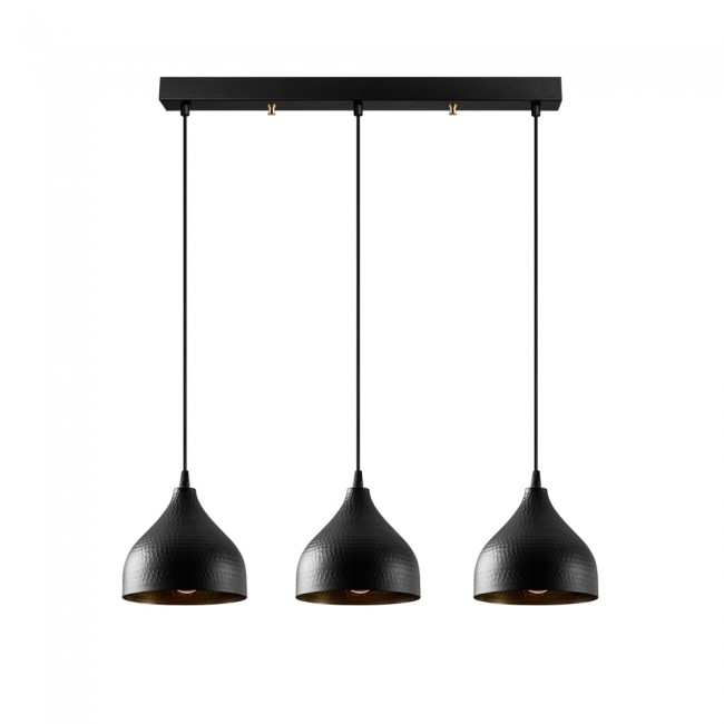Regleta colgante Asney Negro (3 luces) Regleta colgante Asney Negro (3 luces)
