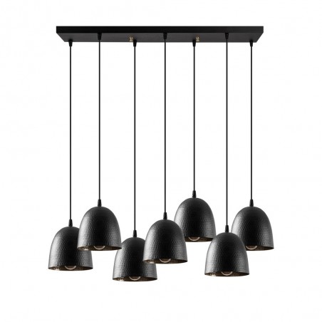 Pendant Lamp Asney 16 Black (7 lights)