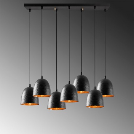 Pendant Lamp Asney 16 Black (7 lights)