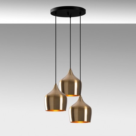Lámpara colgante Momo Vintage (3 luces)