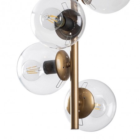 Plafón de techo Sinza Negro (3 luces)