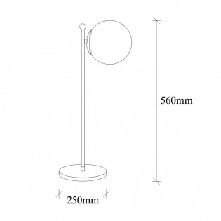 Lámpara de mesa Sinza Transparente