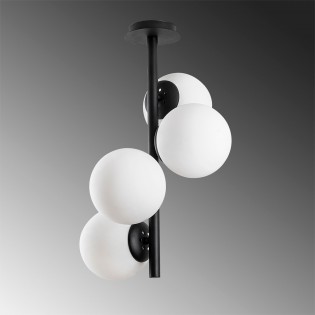 Plafón de techo Sinza II Opal (4 luces)