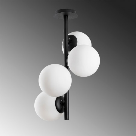 Plafón de techo Sinza II Opal (4 luces)