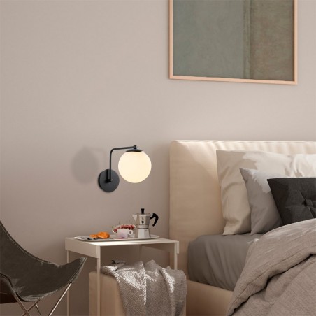 Aplique de pared Marga Negro