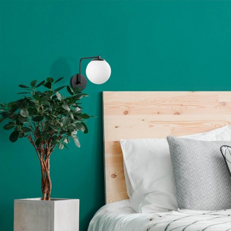 Aplique de pared Marga Negro