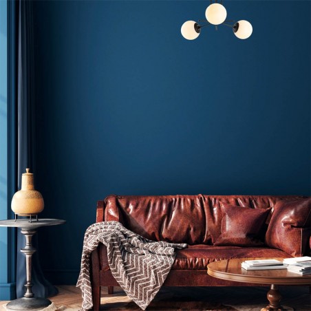Plafón de techo Marga Negro (3 luces)