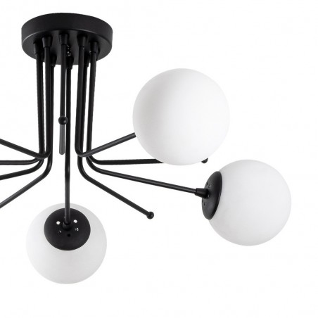 Plafón de techo Marga Negro (5 luces)