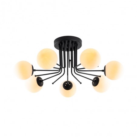 Ceiling Flush Light Marga Black (7 lights)