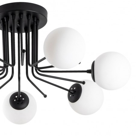 Ceiling Flush Light Marga Black (7 lights)