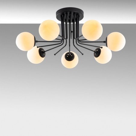 Ceiling Flush Light Marga Black (7 lights)