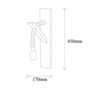 Aplique de pared Gentry IX