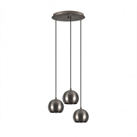 Cluster Pendant Lamp Harvey 15 Platin (3 lights)