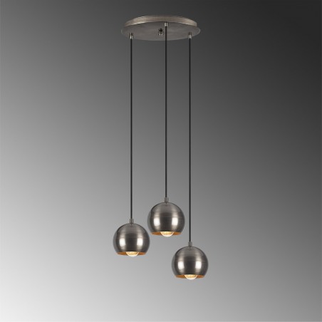 Cluster Pendant Lamp Harvey 15 Platin (3 lights)