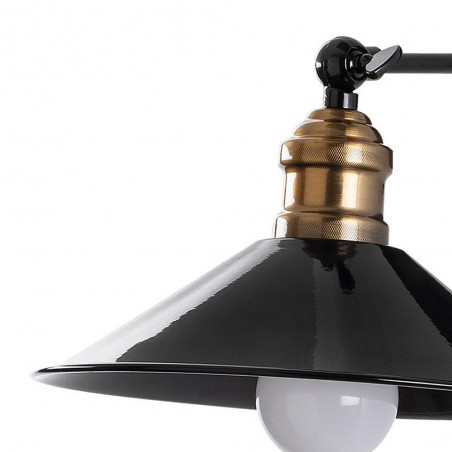 Aplique de pared Harvey 30 Negro
