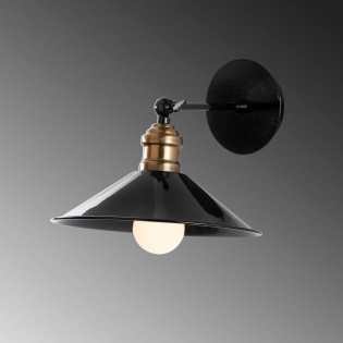 Aplique de pared Harvey 30 Negro