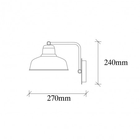 Aplique de pared Harvey 19 Blanco