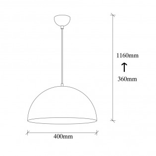 Pendant Lamp Harvey 40 White