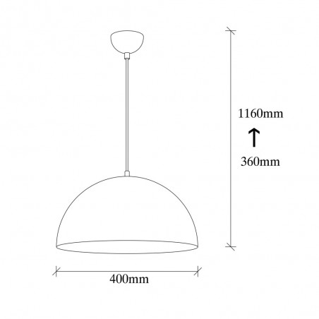 Ceiling Lamp Harvey 40 Black