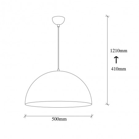 Lámpara de techo Harvey 50 Negro