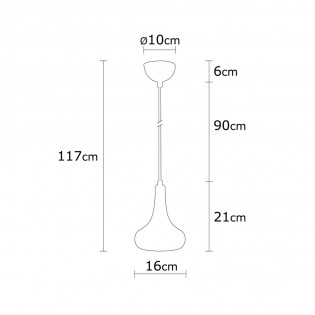Ceiling Lamp Harvey 16 Black