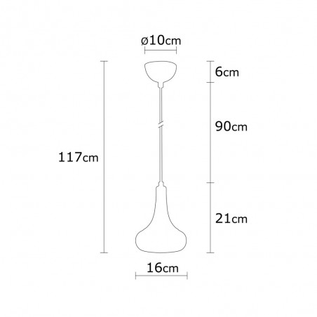 Ceiling Lamp Harvey 16 Black