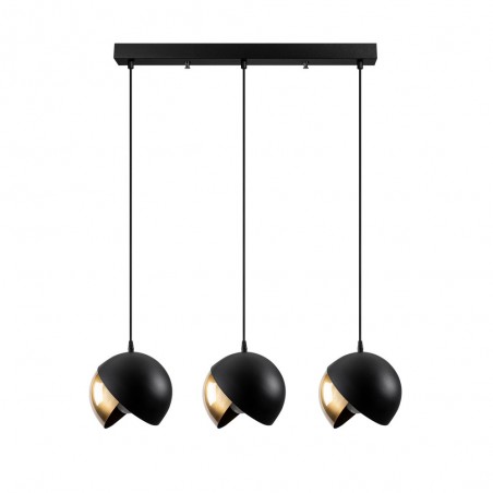 Pendant Bar Light Harvey 20 Black/Gold (3 lights)