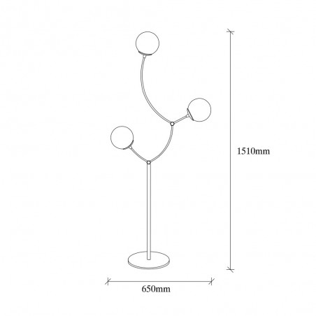 Floor Lamp Mosoma (3 lights)