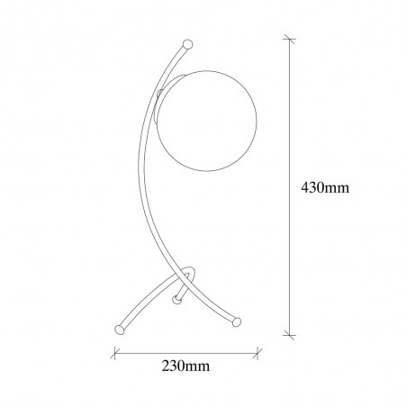 Table Lamp Kelen Opal Gold