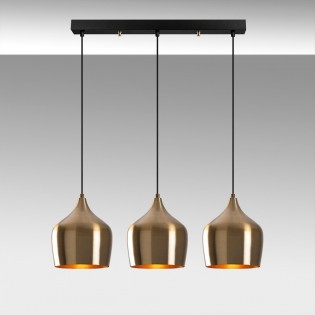 Pendant Track Light Momo Vintage (3 lights)