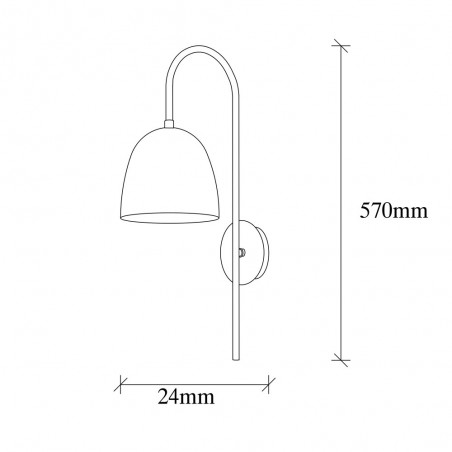 Aplique de pared Asney Blanco