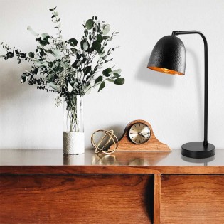 Lámpara de mesa Asney Negro