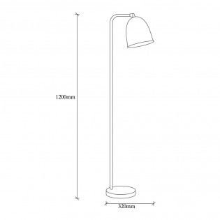 Floor Lamp Asney Black