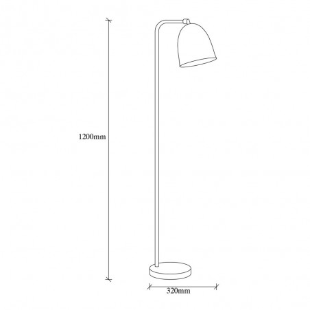 Floor Lamp Asney Black