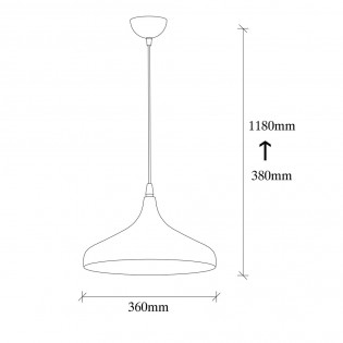 Ceiling Lamp Asney 36 Silver