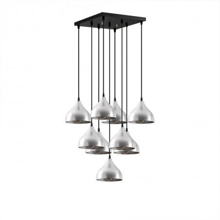 Lámpara de techo Asney 18 Plata (9 luces)