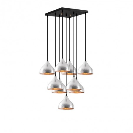Lámpara de techo Asney 18 Plata (9 luces)