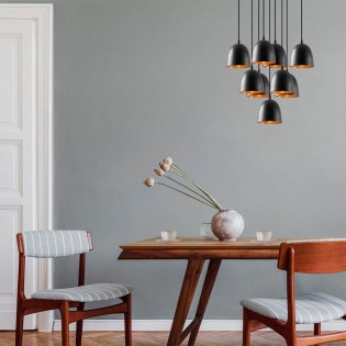 Ceiling Lamp Asney 16 Black (9 lights)