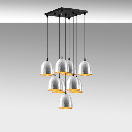 Lámpara de techo Asney 16 Plata (9 luces)