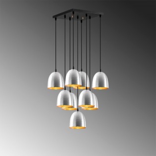 Ceiling Lamp Asney 16 Silver (9 lights)